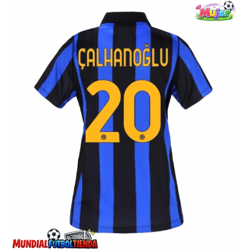 Camiseta Inter Milan Hakan Calhanoglu #20 Primera Equipación Replica 2026-27 para mujer mangas cortas